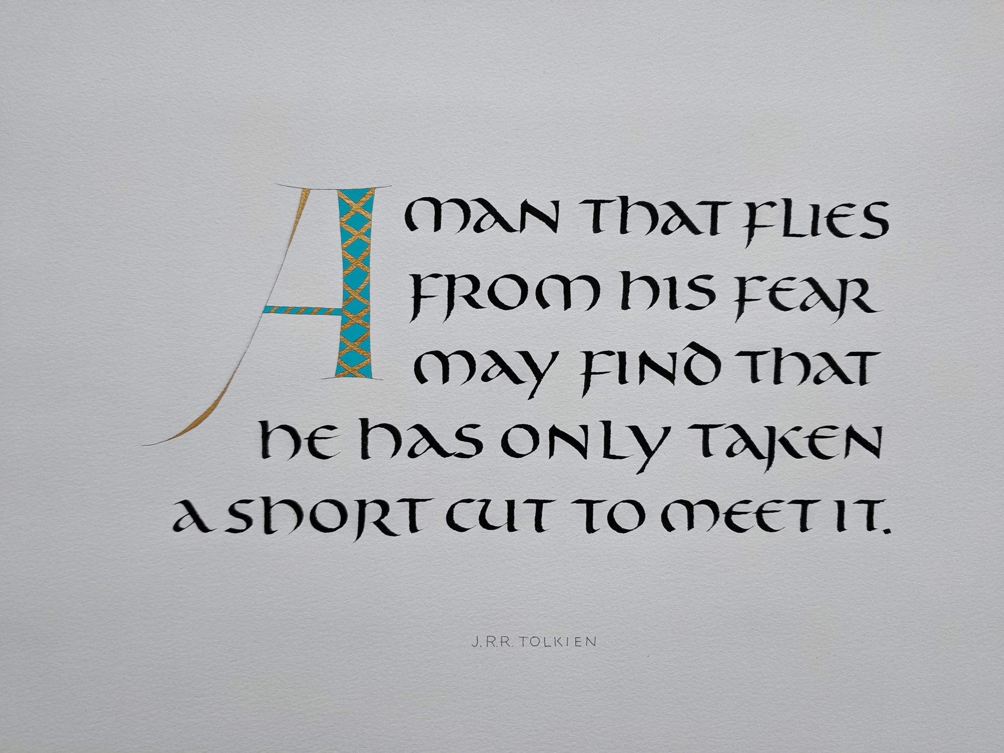 Version 2. Flat serifs.