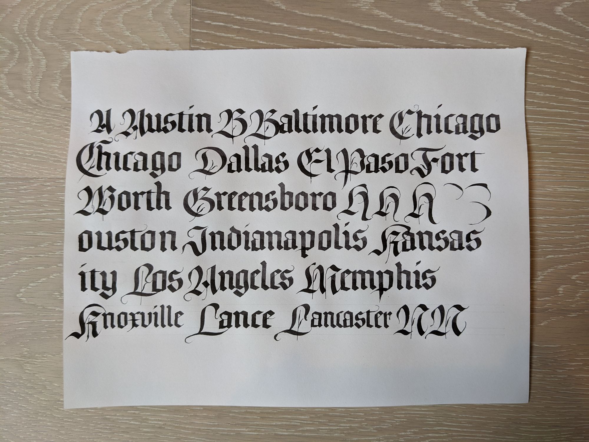 Blackletter cities