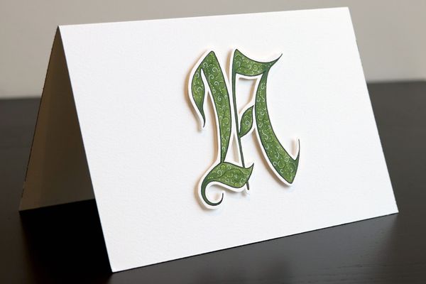 Card with raised design